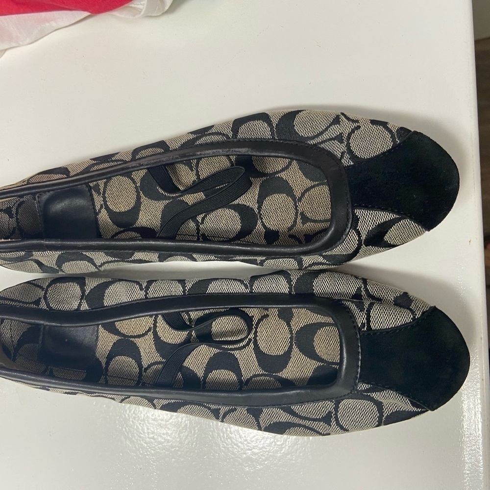 Coach size 8 flats blackJudey Maryjane’s womens $199 - Picture 7 of 7